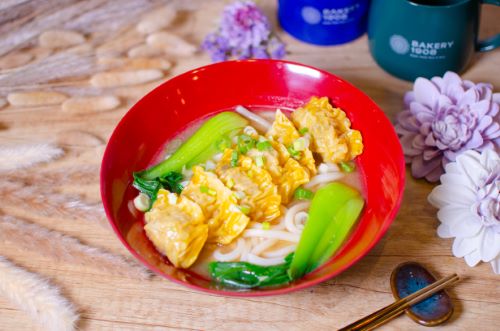 Chicken Dumpling Noodle Soup Bowl